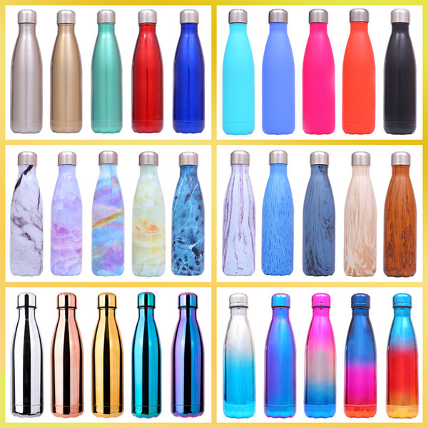 17oz Stainless Steel coke shape Outdoor Water Bottle 15pcs Cola Shaped water bottle Vacuum Insulated Travel Water Bottle Double Walled