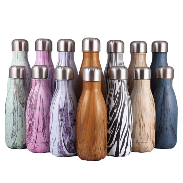 17oz Stainless Steel coke shape Outdoor Water Bottle Cola Shaped water bottle Vacuum Insulated Travel Water Bottle Double Walled