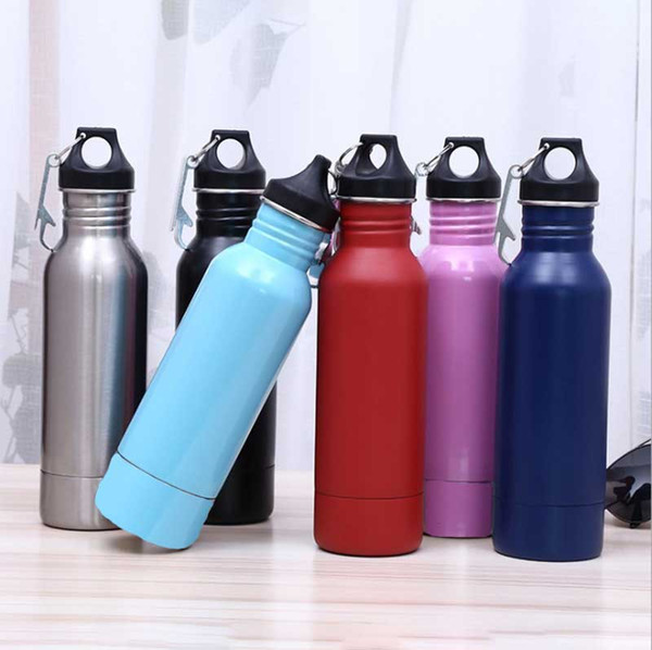 304 Stainless Steel Double Bottle 12oz Large Straw Stainless Steel Sports Bottle Outdoor Beer Cup Free Shipping