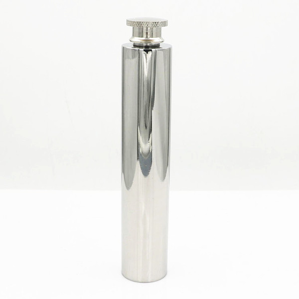 Easy to Carry 2oz Stainless Steel Pocket Flasks Hip Flasks, Unique 2oz Column Liquid Alcohol Whisky Pocket Flasks