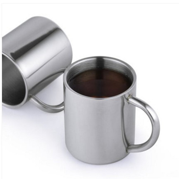 Insulated Coffee Mug Stainless Steel 304 Drinking Cup Mug Vacuum Metal Tea Mug Customized Logo Supported