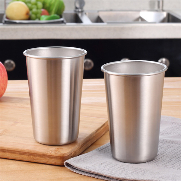 500ML Travel Mug 304 Stainless Steel Tumbler Coffee Cups Good Quality Water Coffee Juice Beer Drinking Tools