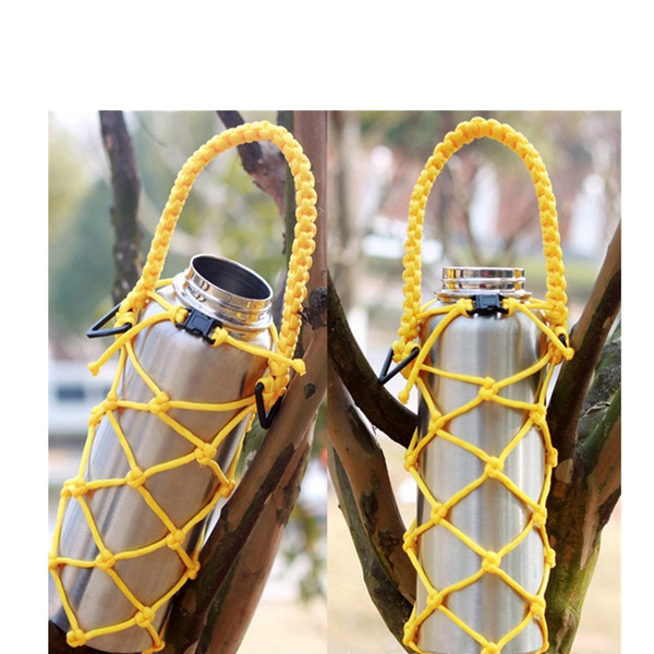 New Sport Paracord Flask Handle Survival Water Bottles handle Strap Outdoor Camping Water handle