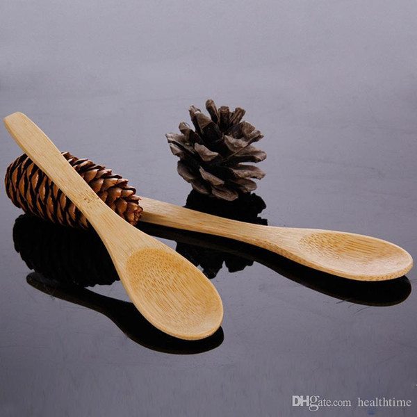 Wholesale- Kitchen Cooking Tools 6pcs Japanese Style Kitchen Cooking Wood Soup Spoon Healthy Wood Spoon Rice Spoon Children Tableware