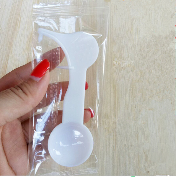 100Pcs/package transparent bag/PCS White plastic Passion Egg fruit fruit extractor Convenient Fruit spoon separatortran