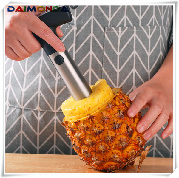 Creative kitchen tool Stainless steel pineapple peeler pineapple fruit knife peeler core puller quick peeler pineapple knife slicer kc001