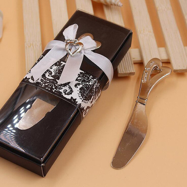 Spread The Love Heart-Shaped Heart Shape Handle Spreaders Spreader Butter Knives Knife Wedding Gift Favors