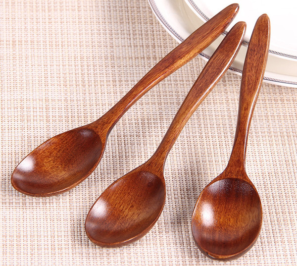 High quality The Wooden Tea/coffee Spoon creative Tableware Milk/honey Spoon Wooden Baby Dinnerware Coffee Size 18*4cm Free Shipping