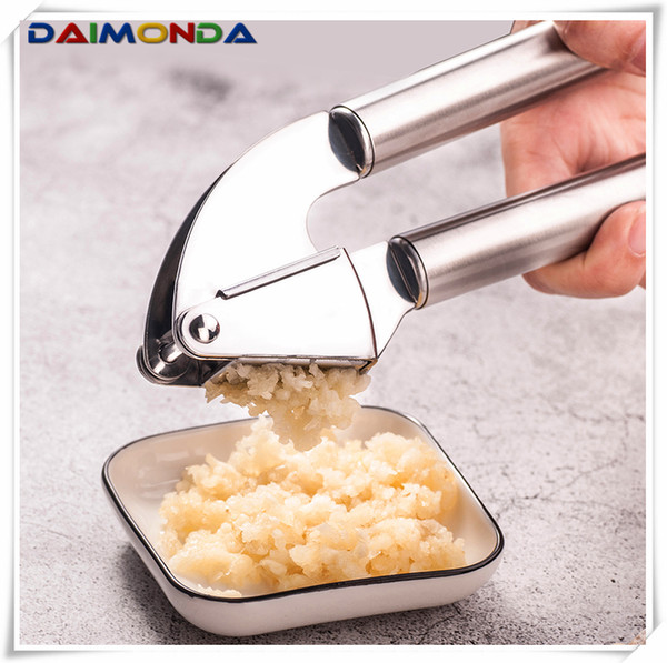 Kitchen creative tools Garlic press stainless steel 304 home kitchen gadget manual garlic pusher garlic pusher tamper A001