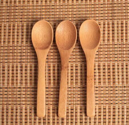 New Delicate Kitchen Using Condiment Jam Spoon Coffee Spoon Small Wooden Baby Honey Spoon 12.8*3cm