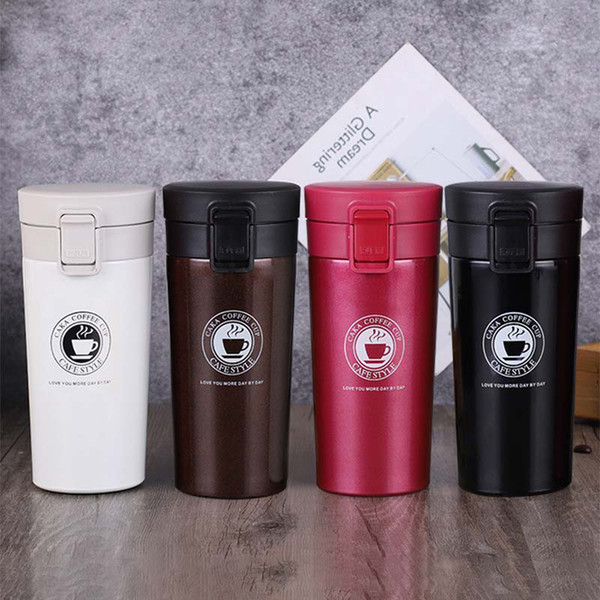 380ml Coffee Thermos Mug Mini Thermos Bottle Vacuum Flasks for Tea Portable Thermo Mug Stainless Steel Thermoses Thermal Car Cup