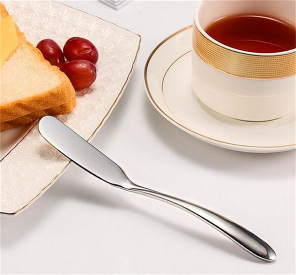 Stainless Steel Utensil Cutlery Butter Knife Cheese Dessert Jam Spreader Breakfast Tool Kitchen Tableware Knives G452