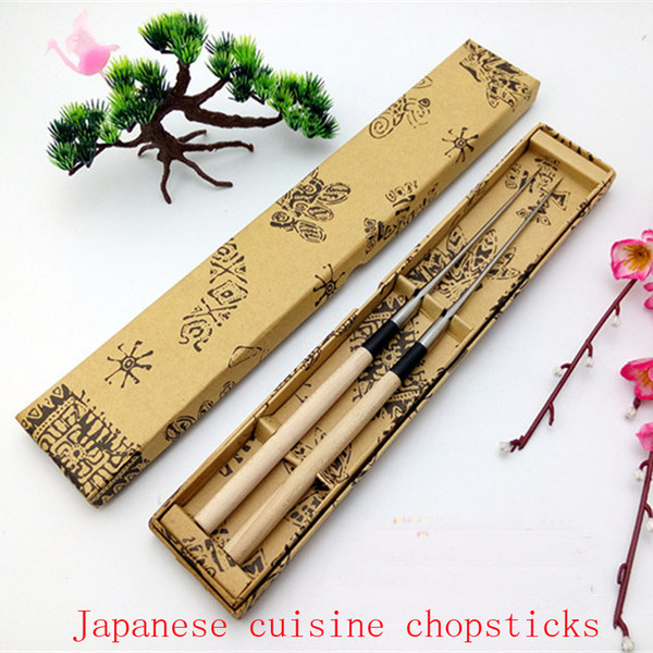 Wholesale- Natural Japanese Chopsticks and Spoon Set Flatware Wood Chopsticks Spoon Gift Tableware Cooking Utensil Kitchen Tool Dinner