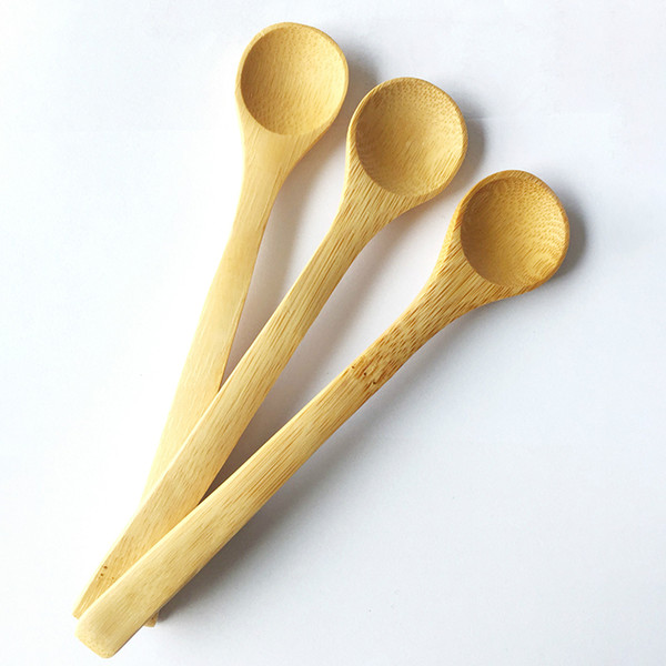 Wooden Spoon Ecofriendly Japan Tableware Bamboo Scoop Coffee Honey Tea Spoon Stirrer 2017 Hot Free DHL XL-327