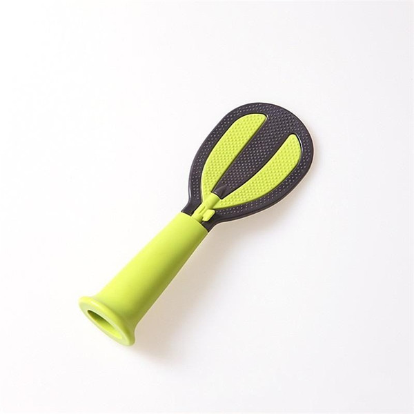 Silicone Spoon Rotatable Non Stick Rice Scoop Multi Function Egg Beater Kitchen Tool Easy Carry Practical 3 1ho cc