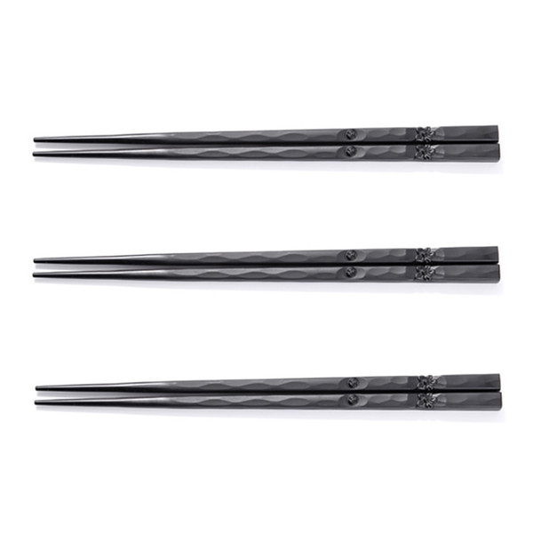 Sushi Japanese Chopsticks Non-Slip Durable Alloy Visual Touch 1 Pair