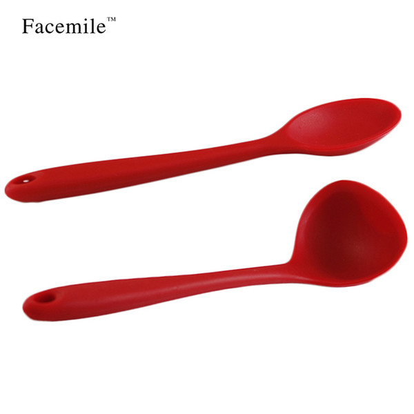 2017 NEW 2PCS/Set Silicone Baking Bakeware Utensil Set Spoons And Scoop Cooking Tool Kitchen Accessories Gadgets