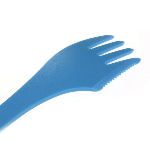 Wholesale-6Pcs/Set Spoon Fork Knife Camping Hiking Utensils Spork Combo Travel Cutlery New