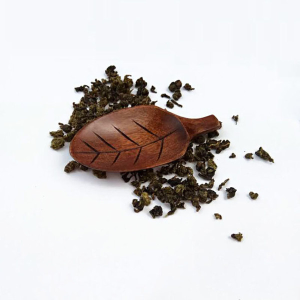 Wooden Leaf Shape Tea Scoops Spoons Chopsticks Holder Nanmu Wood Eco friendly Tea tools Free Shipping ZA6145