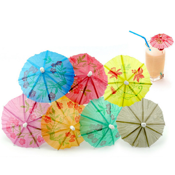 Paper Cocktail Parasols Umbrellas drinks picks wedding Event & Party Supplies Holidays Home Party Drink Decoration Umbrellas