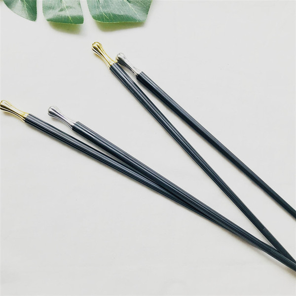 Wholesale Black China Chopsticks Black Alloy Chopstick, Dishwasher Safe Silver and Gold End Black Chopsticks Restaurant Metal Chopsticks