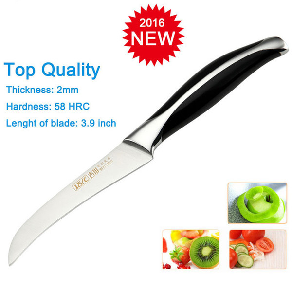 Brand new stainless steel top quality 3.9'' inch Bending peeler knife kitchen fruit knife Carved knife