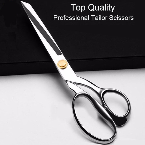 Top quality 10 inch stainless steel professional tailor scissors leather scissors cloth wool. very very sharp