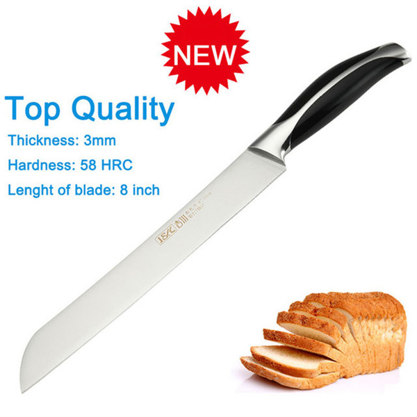 Brand new stainless steel 7Cr17 top quality 8'' inch kitchen bread knife kitchen meat knife