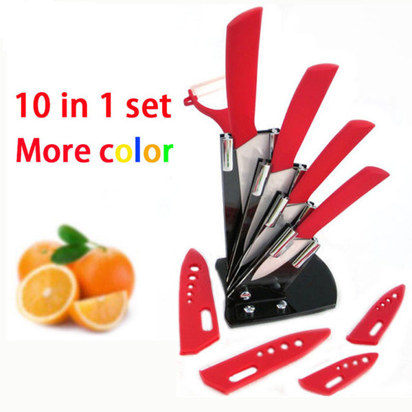 High quality 10 piece in set Zirconia kitchen Ceramic Knife Sets 3