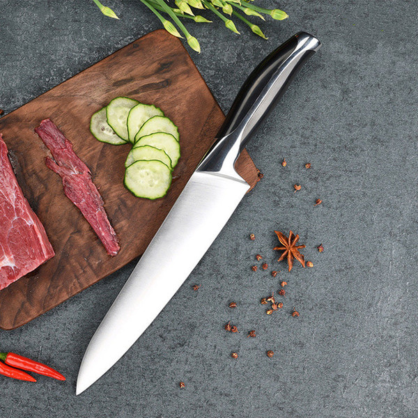 New top grade sharp knife 440c quality 8'' inch Frozen meat cutter Chef knife kitchen knife.