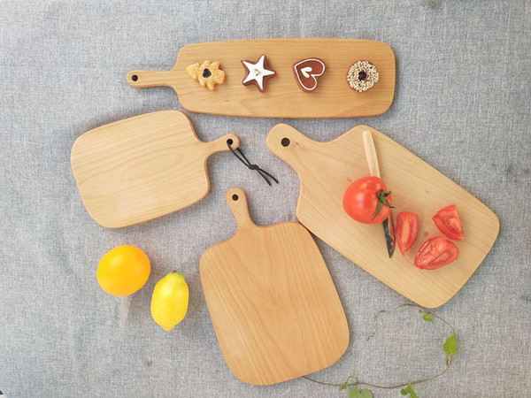 Wooden Cutting Boards Fruit Plate Whole Wood Chopping Blocks Beech Baking Bread Board Tool No Cracking Deformation 25hn4 D1