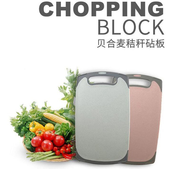 2016 super environmental wheat straw plastic chopping block no smell more color biodegradable antibacterial thicken chopping board