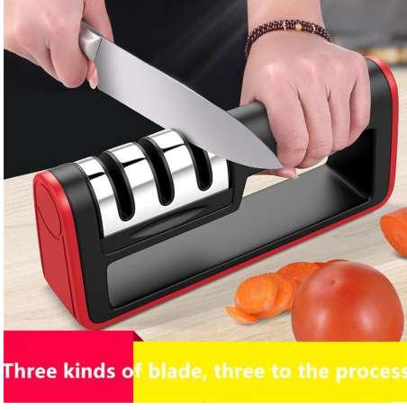 Genuine Professional 3 Stages Kitchen Knife Sharpener Ceramic Diamond Knife Sharpener Sharpening Stone Kitchen Tool Grindstone