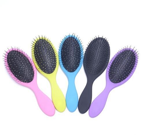 Free Shipping Salon New Kids Gentle Women men Hair Brush Tangle Wet & Dry Bristles handle Tangle Detangling Comb Hair Brush