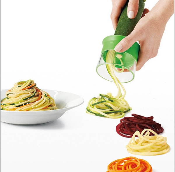 Handheld Vegetable Spiralizer Screw Cutter Spiral Kitchen Gadgets Slicer Shredders Peeler Cutter Cucumber Carrot Kitchen Accessories CMP010