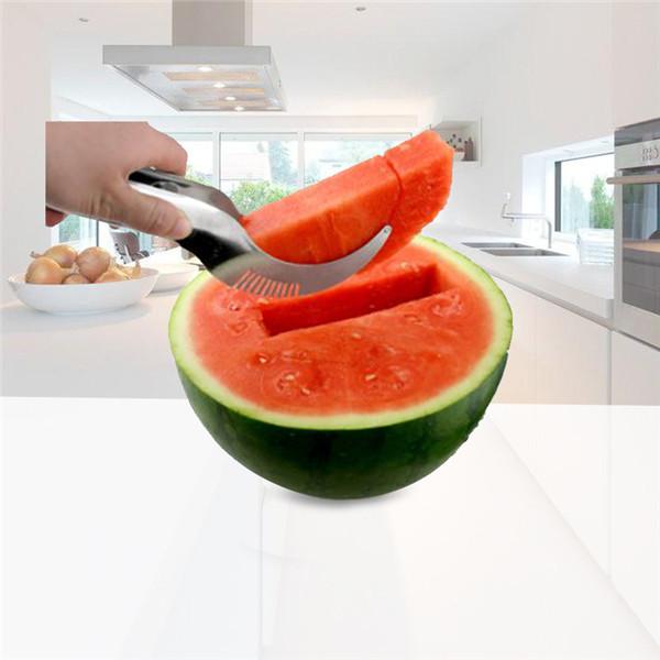 2016 Fashion Watermelon Slicer Stainless Steel Fruit Peeler Useful & Smart Kitchen Gadget F579