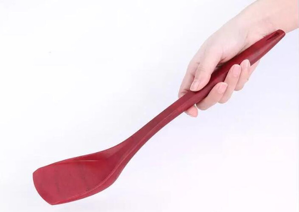 Non Stick Cooking Silicone Spatula Cookie Pastry Scraper Baking Tool DIY Slice kichen tools Wood Color Spatula DHL Free Shipping