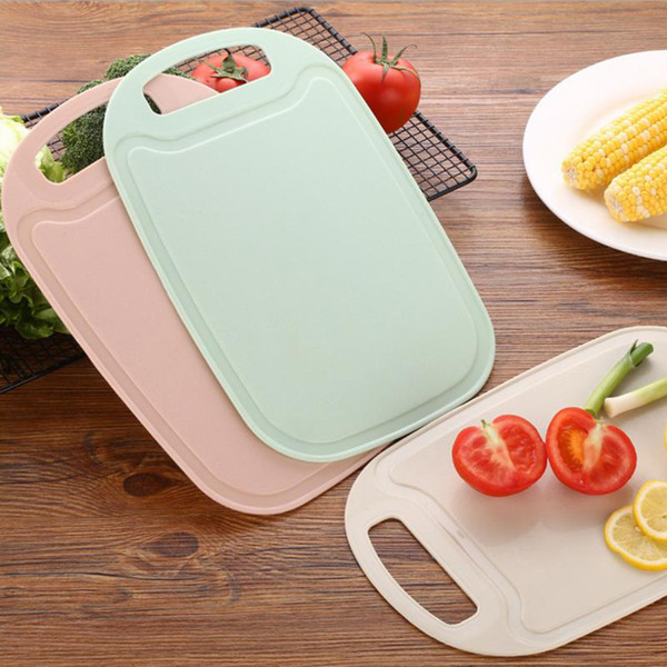 25*35CM Cutting Board Wheat Straw Chopping Blocks Antibacterial Non-slip Hang Hole Cutting Boards Cooking Kitchen Tool