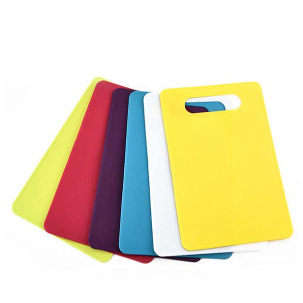 29*19cm High quality Flexible PP Plastic Non-slip Hang hole Cutting Board Food Slice Cut Chopping Block Kitchen Cooking Tools