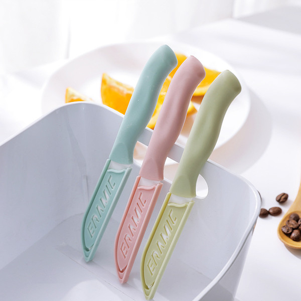 2389 Fruits Portable Household Paring Originality Kitchen Tool Ceramics Melon And Fruit Pocket Knife