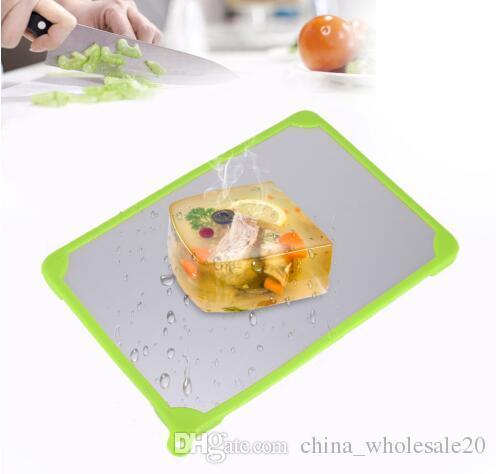 Free Shipping Automatic Thawing Plate Cutting Board Fast Frozen Food Meat Fish Food Miracle Defrosting Tray Kitchen Gadgets Cooking Tools