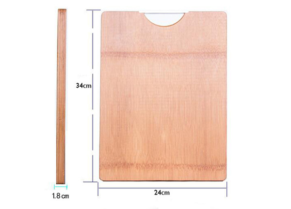 Thick Strong natural bamboo chopping blocks - 34cm x 24cm x 1.8cm Cutting Boards Bread Fruit Vegetables meat chopping board