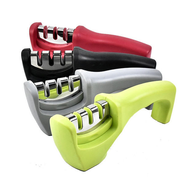 Kitchen knife sharpeners kitchen tool home multi-function sharpening tool tungsten steel ceramic Handle Household Knife Grindstone