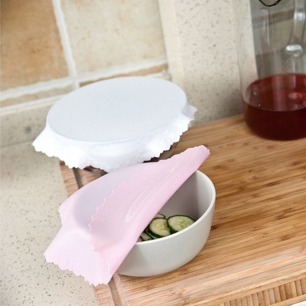 Silicone Wrap Fresh-keeping Lids Food Seal Cover Fresh Keep Wraps Table Mat Stretch Cling Film Pad Placemat Kitchen Tablewares