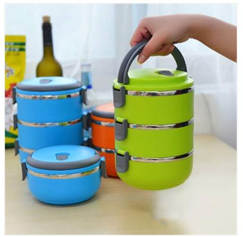 Sales!!! Free shipping Wholesales 2019 Thermal Insulated Lunch Box Portable Stainless Steel Lunch Box Bento Picnic Storage