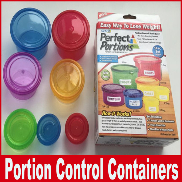 Perfect Portions Food Storage Containers Easy Way To Lose Weight MINI Portion Lunch Boxes Control Containers Food Storage