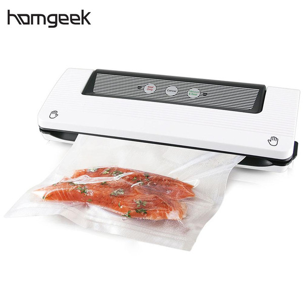 Homgeek Household Automatic Vacuum Sealer Fresh Food Saver Vacuum Packaging Sealing Machine Sealer With Vacuum Bags For Kitchen