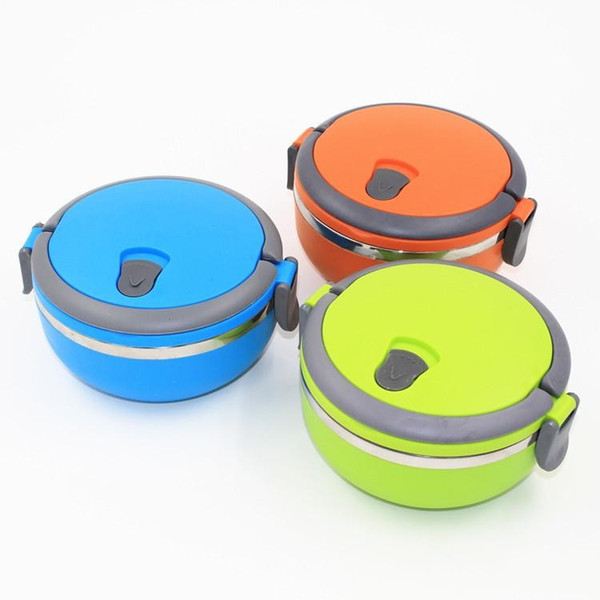 New Stainless Steel Lunch Box with handle for Food Container insulation Student Bento box Dinnerware discount sale