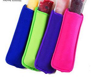 60pcs Popsicle Holders Pop Ice Sleeves Freezer Pop Holders 8x16cm DHL Fedex Free Shipping