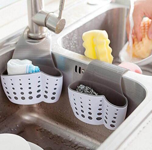 Kitchen Sink Shelf Soap Sponge Drain Rack Holder Bathroom Sucker Storage Holder Kitchen Accessories Safety and environmental protection